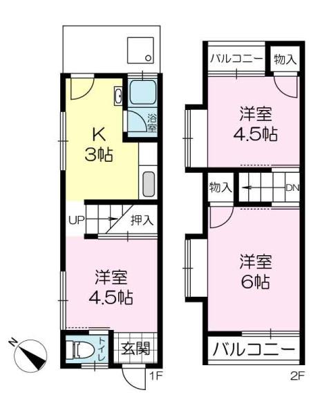加古川市平岡町土山の中古テラスハウス