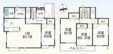 豊田市越戸町全2棟1号棟　新築戸建て